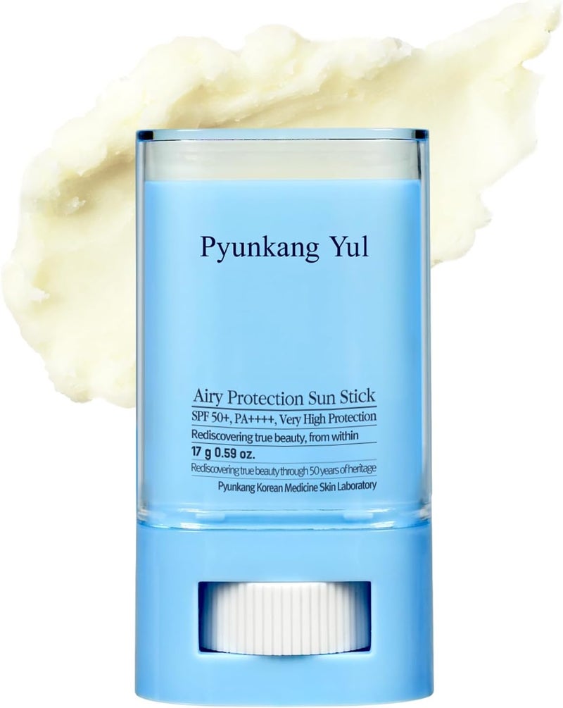 PKY Pyunkang Yul Airy Sun Stick SPF 50 PA Invisible Finish Sunscreen for Sensitive Skin NonGreasy TravelFriendly Centella Green Tea Korean Skincare 17g