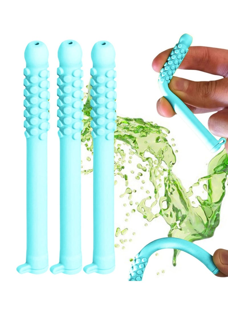 3-PCS Essential Oil Breather，Breathable Silicone Chew Stick，Decompression Creative Respirator, Relieve Tension and Stress and Improve Concentration（Soda flavor） - Image 1