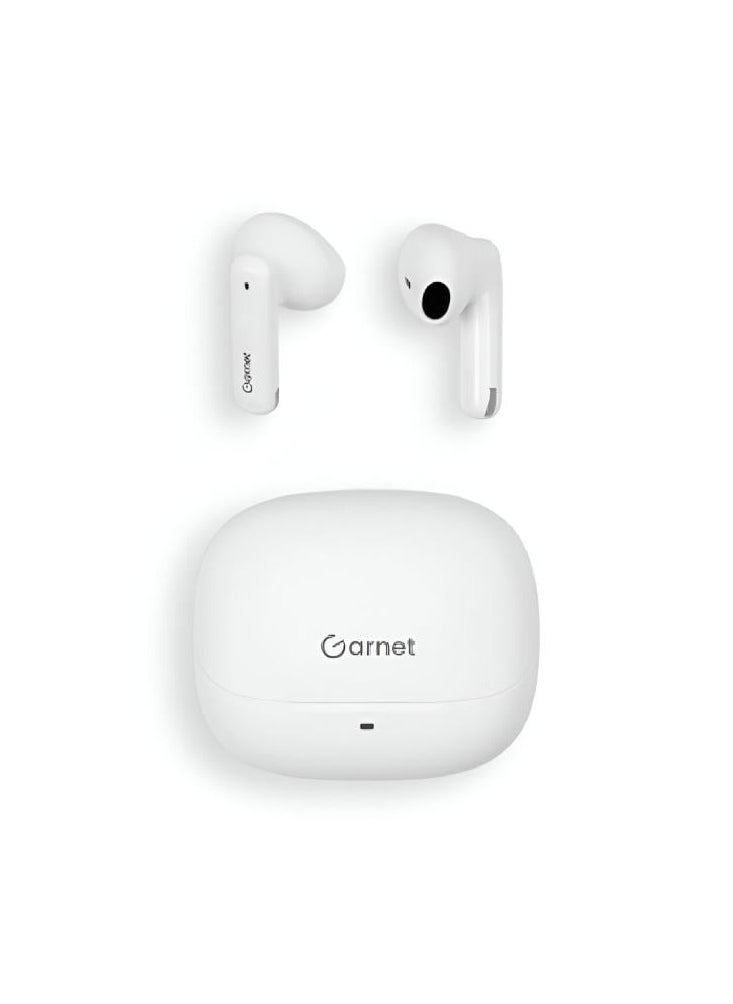 GARNET Garnet - Wireless Earbuds with up to 21 Hours of Playtime - White  - Image 4