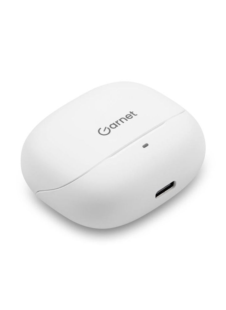 GARNET Garnet - Wireless Earbuds with up to 21 Hours of Playtime - White  - Image 2