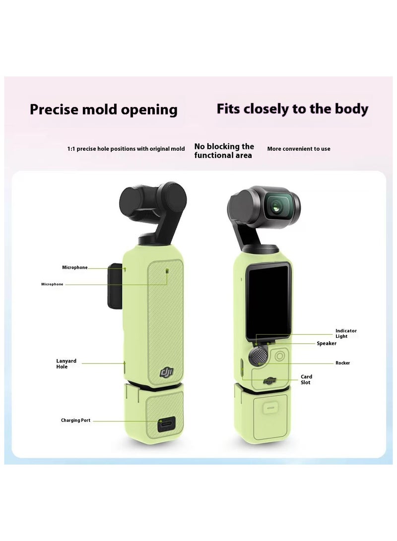 DJI Osmo Pocket 3 Silicone Protective Case, Gimbal Lens Cover, Camera Protective Shell, Scratch-resistant, Drop-proof And Dust-proof Accessory（Purple） - Image 2