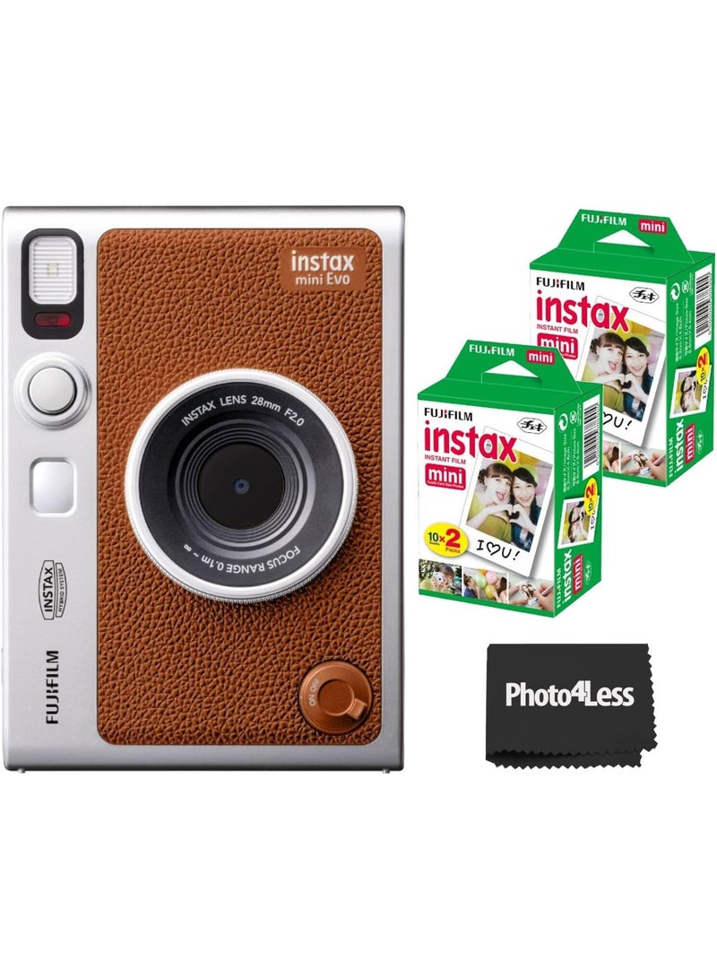 Instax Fujifilm Mini Evo Brown + 40 Sheets - Image 1