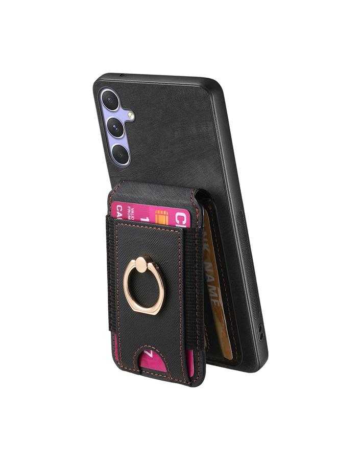 S-TOP Case For Samsung Galaxy M53 5G Retro Splitable Magnetic Stand Card Bag Leather Phone Case - Image 4