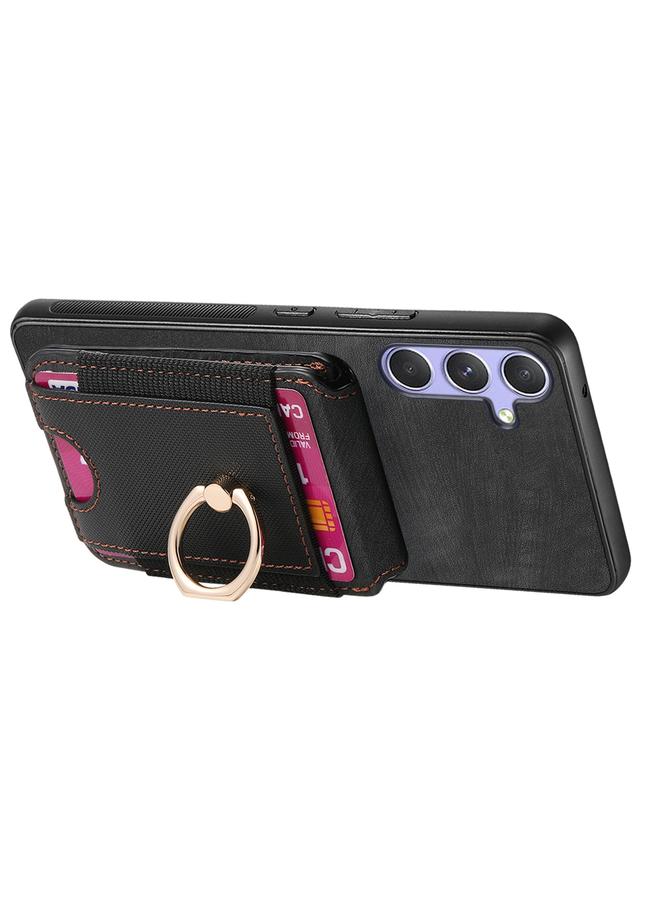 S-TOP Case For Samsung Galaxy M53 5G Retro Splitable Magnetic Stand Card Bag Leather Phone Case - Image 5