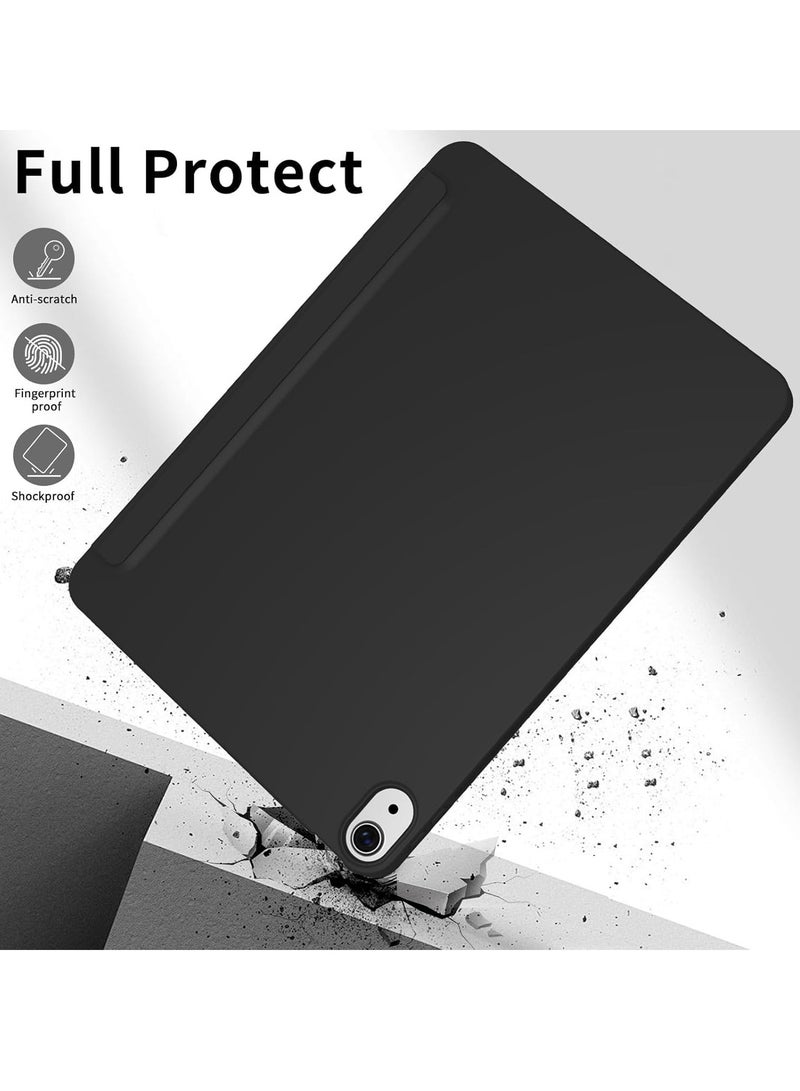 TIGER Case for iPad Air 11 Inch M2 (2024) & iPad Air 5th/4th Gen (10.9 Inch, 2022/2020) – Lightweight Soft TPU Back Protective Case with Auto Sleep/Wake Function & Smart Folio Cover – Thin, Slim Design for Maximum Protection (Black, 10.9) - Image 5