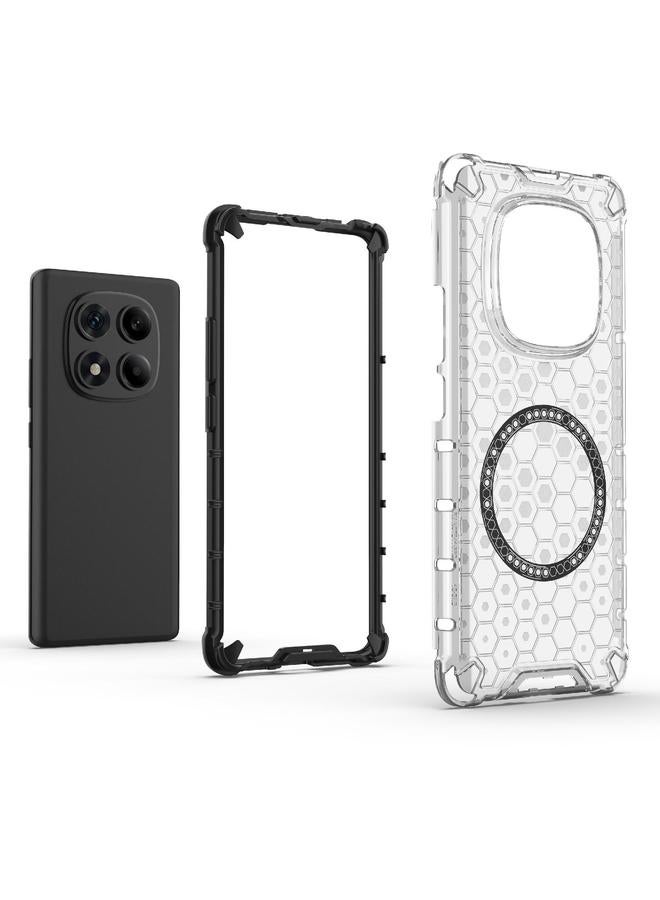 اس-توب جراب لهاتف Redmi Note 14 Pro 4G Global Honeycomb Magnetic Ring جراب هاتف مقاوم للصدمات - Image 5