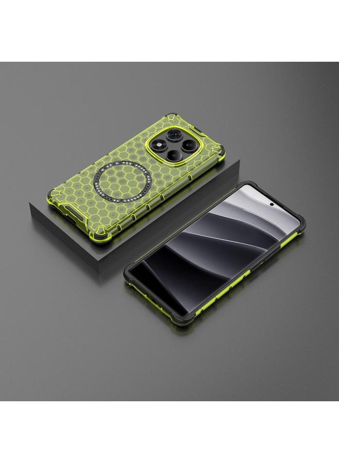 اس-توب جراب لهاتف Redmi Note 14 Pro 4G Global Honeycomb Magnetic Ring جراب هاتف مقاوم للصدمات - Image 2