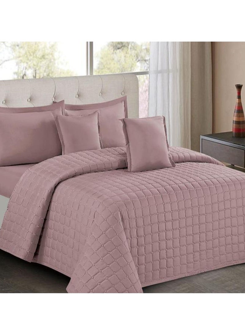 روشن طقم مفرش سرير نفر ونص 4 قطع – لحاف 170×230 سم مع شرشف سرير 120×200+30 سم بتصميم أنيق يمنح غرفتك لمسة فاخرة - Image 2