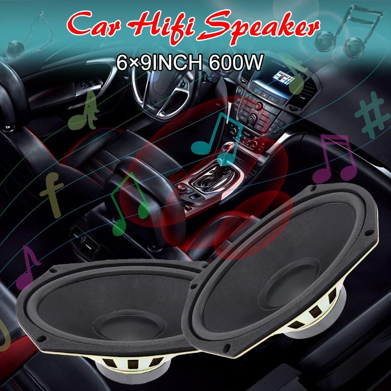 DriSentri 6x9 Inch 600W Car Coaxial Speaker Vehicle Door Auto Audio Music Stereo Full Range Frequency HiFi Speakers - Image 4