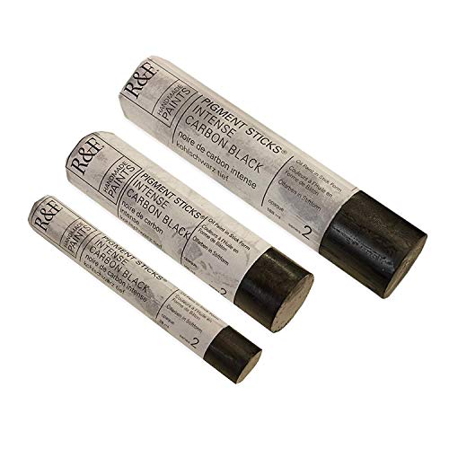R&F Handmade Paints - Professional Oil Pigment Stick, Intense Carbon Black, 38 ml - Image 3