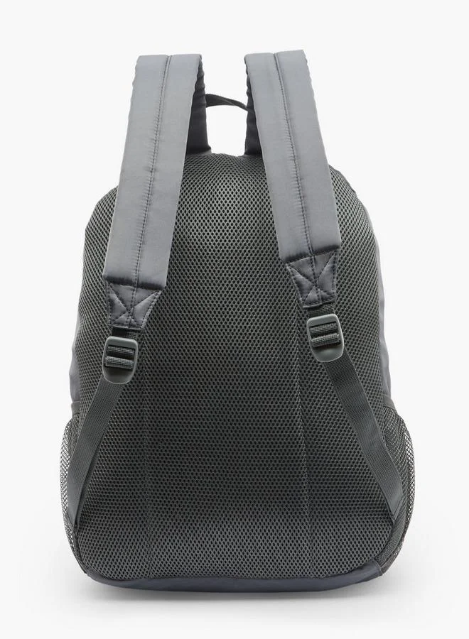 Oaklan By Shoexpress GREY Solid Backpack For Kids 13 Years+ With Padded Shoulder Straps for Men | Best Price UAE