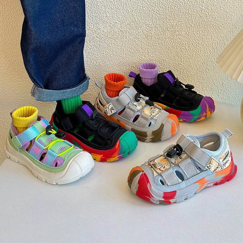 Korean Style Children'S Toe Sports Sandals Summer Non-Slip Tracing Shoes For Boys And Girls - Image 2