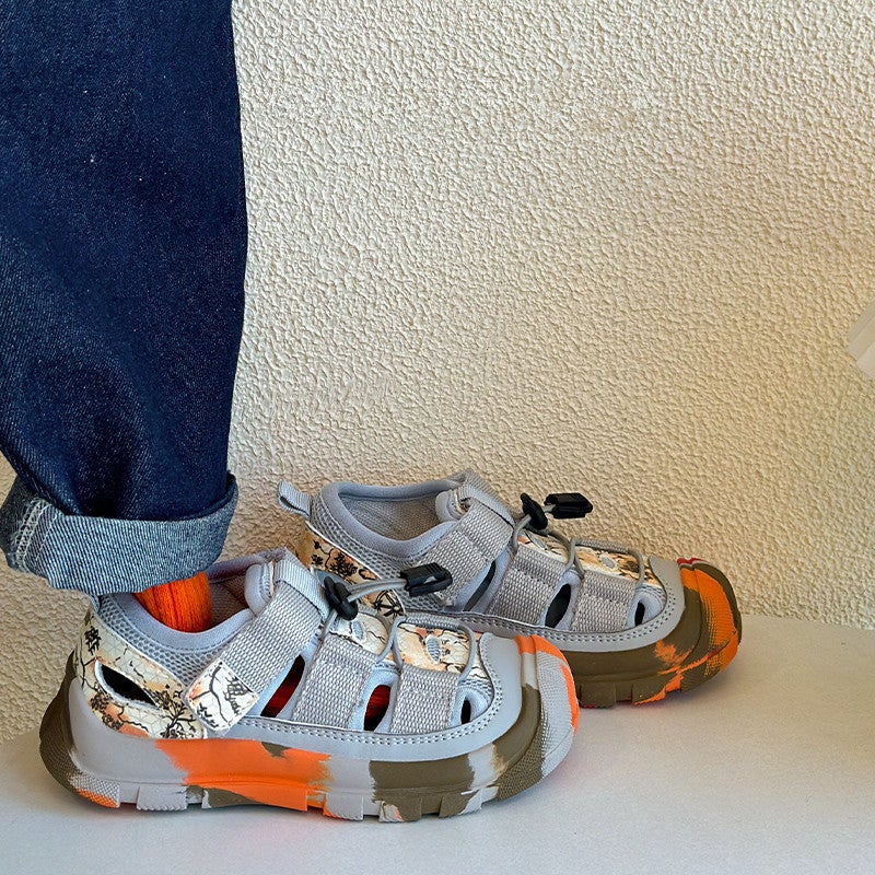Korean Style Children'S Toe Sports Sandals Summer Non-Slip Tracing Shoes For Boys And Girls - Image 1