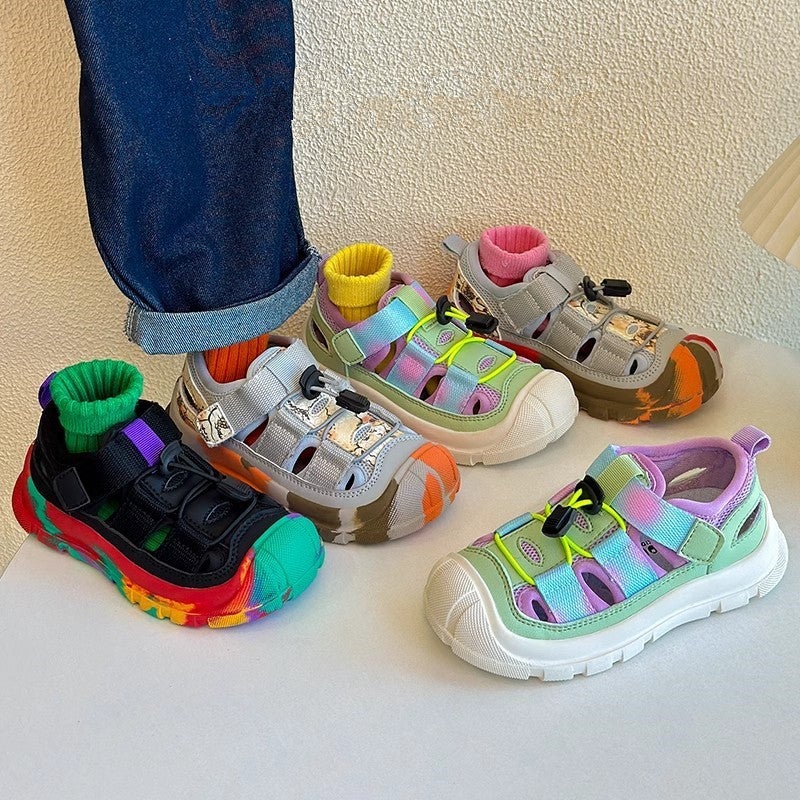 Korean Style Children'S Toe Sports Sandals Summer Non-Slip Tracing Shoes For Boys And Girls - Image 4