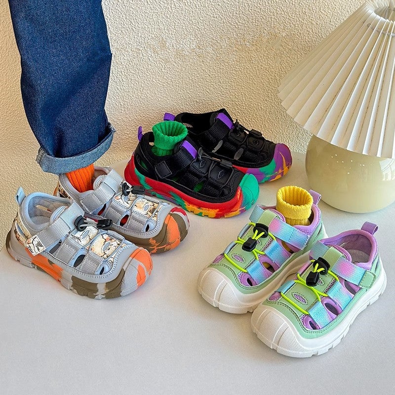 Korean Style Children'S Toe Sports Sandals Summer Non-Slip Tracing Shoes For Boys And Girls - Image 5