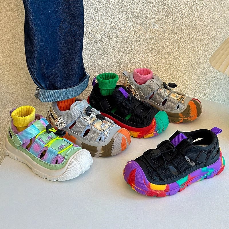 Korean Style Children'S Toe Sports Sandals Summer Non-Slip Tracing Shoes For Boys And Girls - Image 3