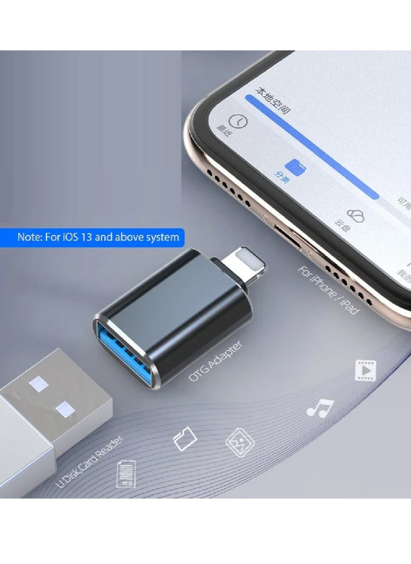 Generic - Lightning  male to USB3.0  female Adapter OTG for iPhone/iPad to Connect Card Reader, USB Flash Drive, U Disk, Keyboard & Mouse - Image 1