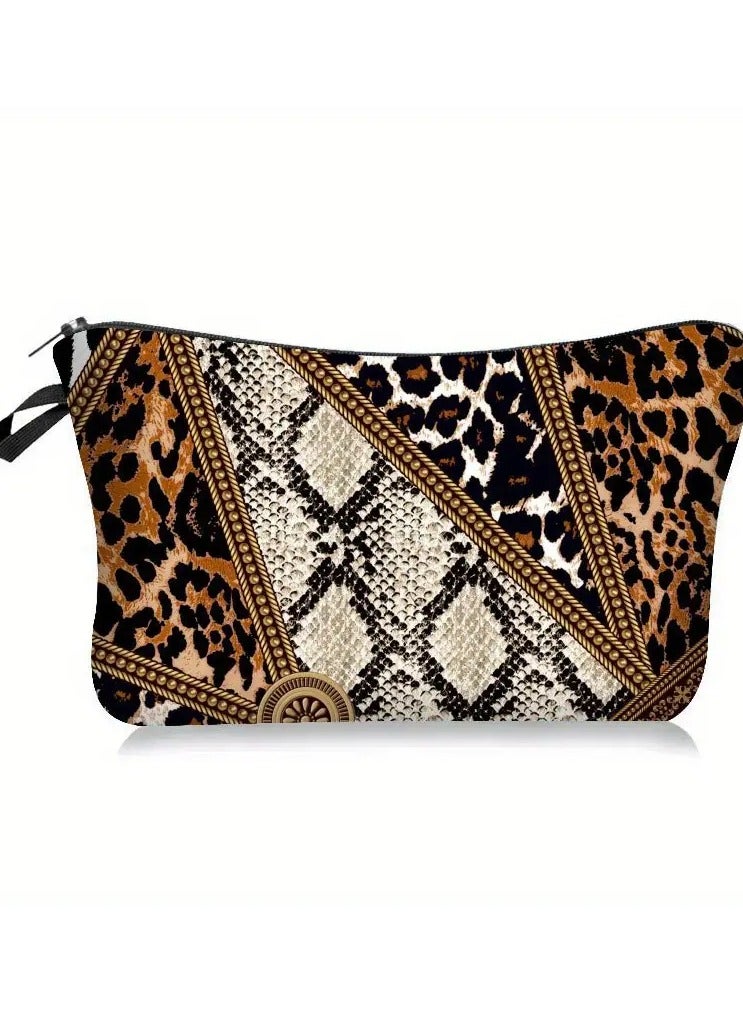 روزينو حقيبة مكياج طباعة النمر المطبوعة وملصقة - Image 4