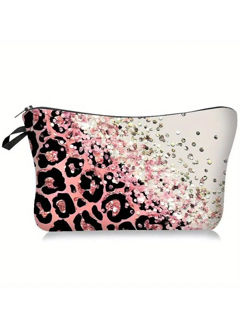 روزينو حقيبة مكياج طباعة النمر المطبوعة وملصقة - Image 5