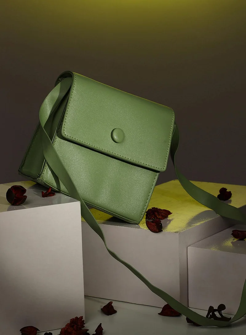 Haute Sauce  Galina Green Cross Body Bag for Women | Best Price UAE