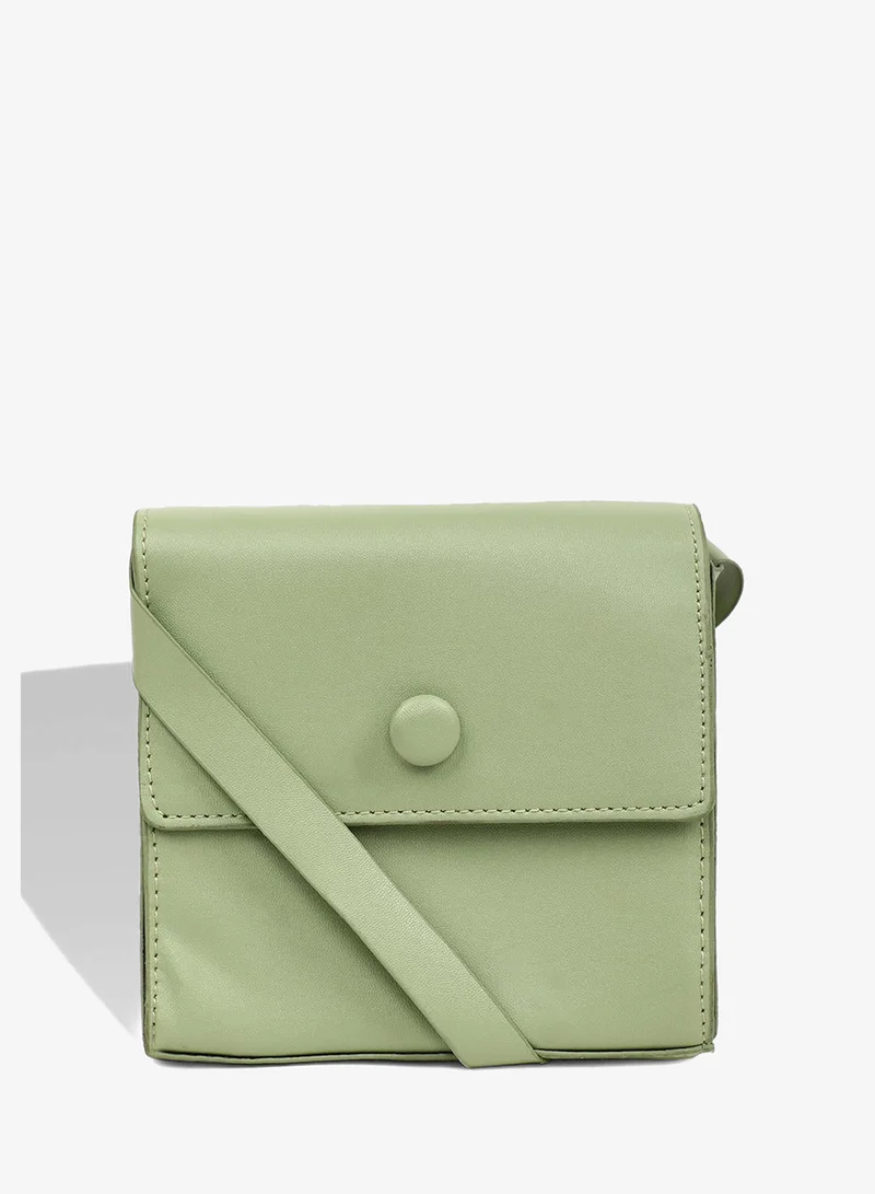 Haute Sauce Galina Green Cross Body Bag