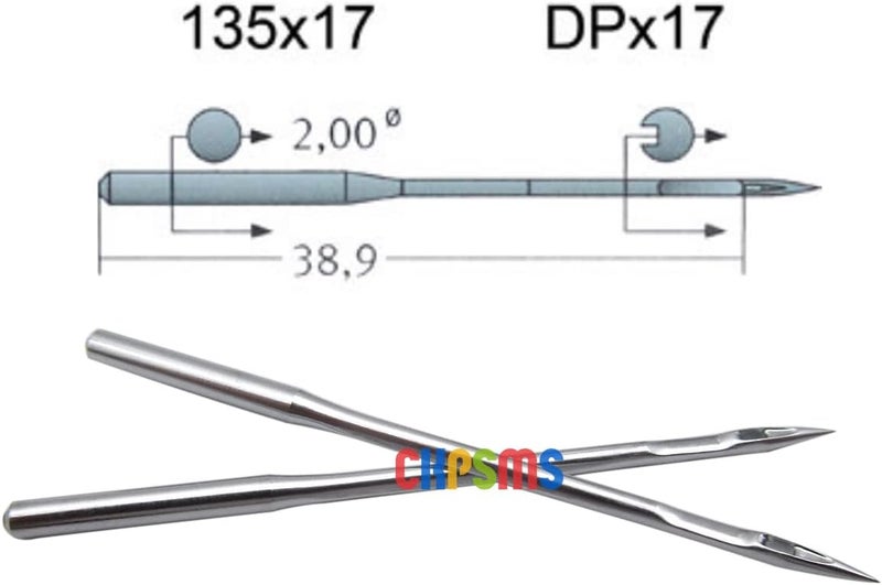 ckpsms GROZ-BECKERT Needle in Clear Plastic Box- 100 Groz-Beckert 135X17 DPX17 SY3355 for Industrial Walking Foot Machine Needles (Needle Size:DPX17 24/180) - Image 4