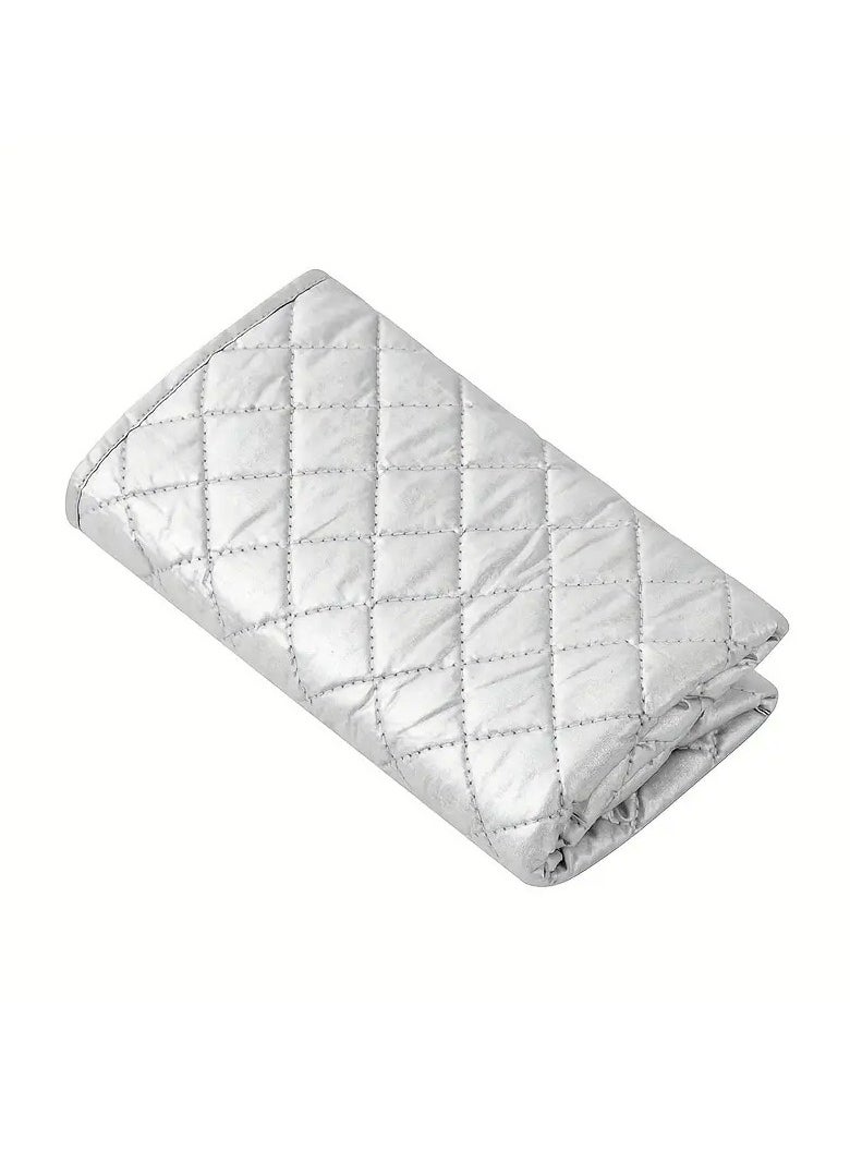 Gonice Ironing Pad Ironing Mat Ironing Board Foldable Portable Heat Insulation High Temperature Resistant Thickened High Temperature Resistant Non-slip Cotton Ironing Board Coated With Silvery Cloth  - Image 2
