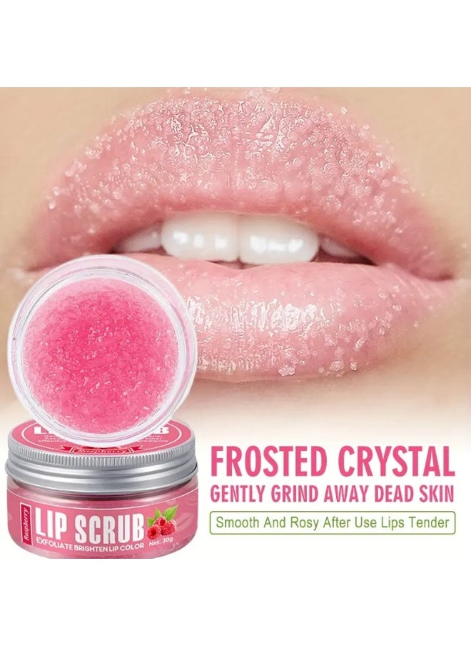 Amatoni Raspberry-Flavored Lip Scrub with Plant Squalane | Hydrating, Moisturizing & Exfoliating | Leaves Lips Refreshed, Smooth & Enhanced Color | For All Lip Types  - Image 3