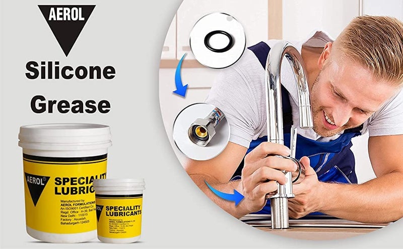 Aerol Silicone Grease, Grade 17-2 (1kg)|Excellent High & Low Temperature Resistance (Water White Colour)| Lubricates Plastic & Rubber Parts |Water resistant |Serviceable Temperature -40 to 200 C - Image 5