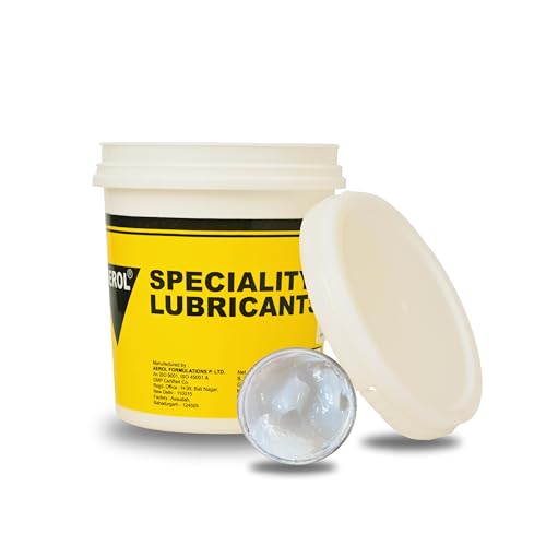 Aerol Silicone Grease, Grade 17-2 (1kg)|Excellent High & Low Temperature Resistance (Water White Colour)| Lubricates Plastic & Rubber Parts |Water resistant |Serviceable Temperature -40 to 200 C - Image 1