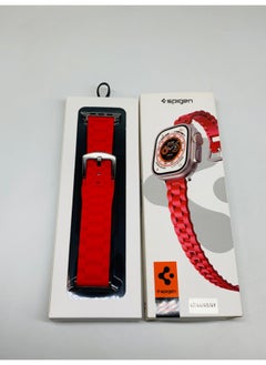 Spigen SP-04 Smart Watch Strap - Red: Compatible with 42/44/45/49mm sizes  - Image 5