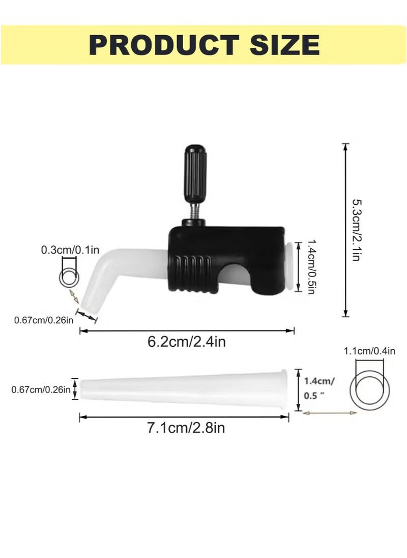 Coffee Dripping Jugs Kettle Gooseneck Pot Restrictor Nozzle Adjustable Water Flow Pourers Regulator Compatible Replacement Part Spout Diversion Aid