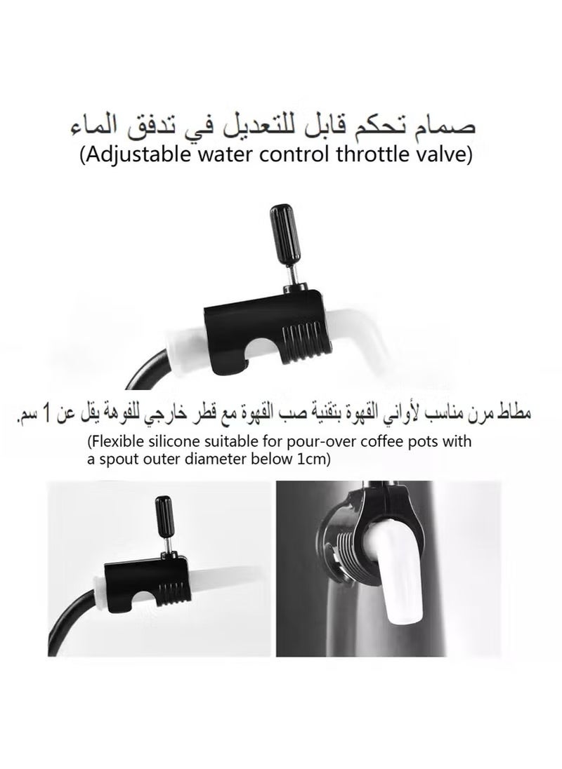 Coffee Dripping Jugs Kettle Gooseneck Pot Restrictor Nozzle Adjustable Water Flow Pourers Regulator Compatible Replacement Part Spout Diversion Aid