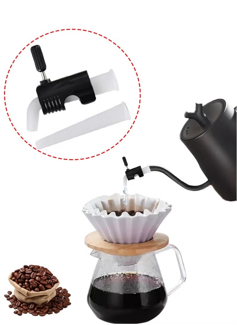 Coffee Dripping Jugs Kettle Gooseneck Pot Restrictor Nozzle Adjustable Water Flow Pourers Regulator Compatible Replacement Part Spout Diversion Aid