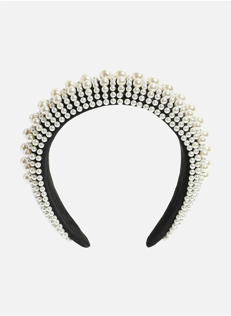 SOHI Off-White Color Hairband