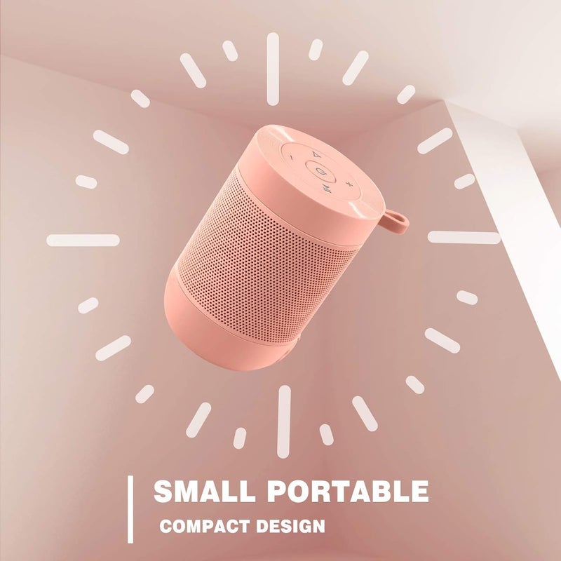 comiso Portable Bluetooth Speaker, Small Shower Speaker with IPX5 Waterproof, 360° HD Loud Sound, Wireless Stereo Pairing, Mini Speakers Support TF Card, Built-in Mic, Pocket Size for Travel Outdoors - Image 3