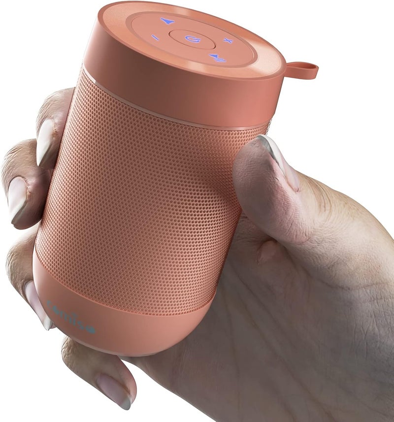 comiso Portable Bluetooth Speaker, Small Shower Speaker with IPX5 Waterproof, 360° HD Loud Sound, Wireless Stereo Pairing, Mini Speakers Support TF Card, Built-in Mic, Pocket Size for Travel Outdoors - Image 1
