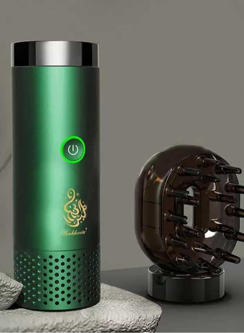 عود بخوان مشط بخور كهربائي جديد قابل لإعادة الشحن USB مبخرة فاخرة  - Image 1