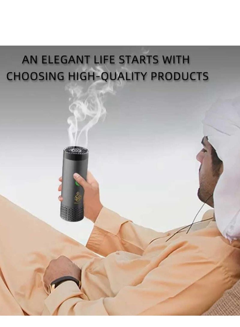 عود بخوان مشط بخور كهربائي جديد قابل لإعادة الشحن USB مبخرة فاخرة  - Image 3