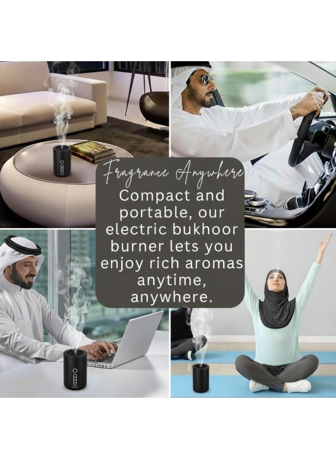 Telawah Full Quran Speaker & Electric Bakhoor Incense Oud Burner, Muslim Smart Device with Complete Recitation, Remote & App Control, Rechargeable and Safe Auto-Off - Image 3
