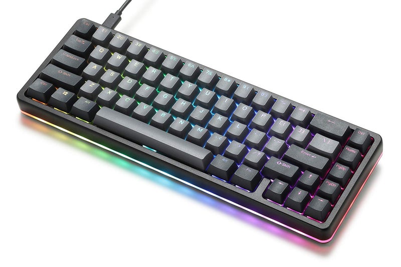 DROP ALT High-Profile Mechanical Keyboard — 65% (67 Key) Gaming Keyboard, Hot-Swap Switches, Programmable Macros, RGB LED Backlighting, USB-C, Doubleshot PBT, Aluminum Frame (Cherry MX Blue, Black) - Image 4