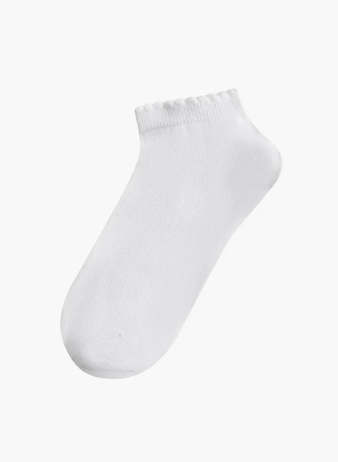 فلورا بيلا من شو إكسبرس جوارب كاحل متنوعة بحافة مكشكشة - مجموعة من  قطع