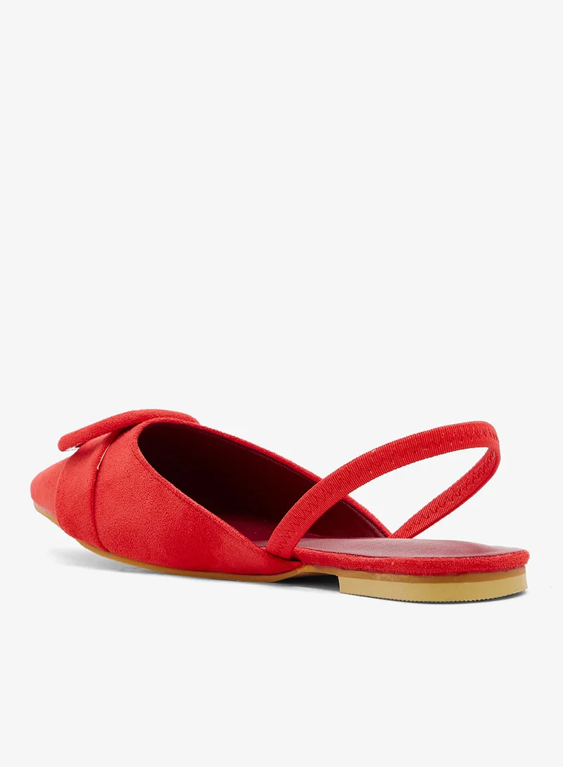 Ella  Suede Buckle Detail Sling Back Ballet Flats for Women | Best Price UAE
