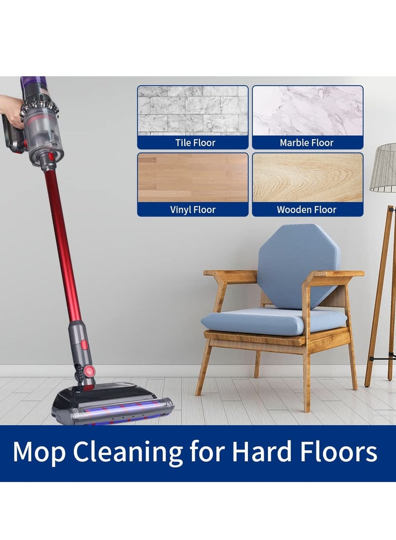 SYOSI Electric Wet Dry Mopping Head for Dyson V7 V8 V10 V11 V15 Vacuum Cleaner Steam Vacuum Filter Accessory Wet Vacuum Cleaner for Furniture with Detachable Water Tank and Six Reusable Mop Pads  - Image 4