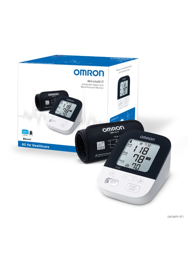 Omron M4 Intelli It (Hem-7155T-Ebk)  Blood Pressure Monitor - Image 1