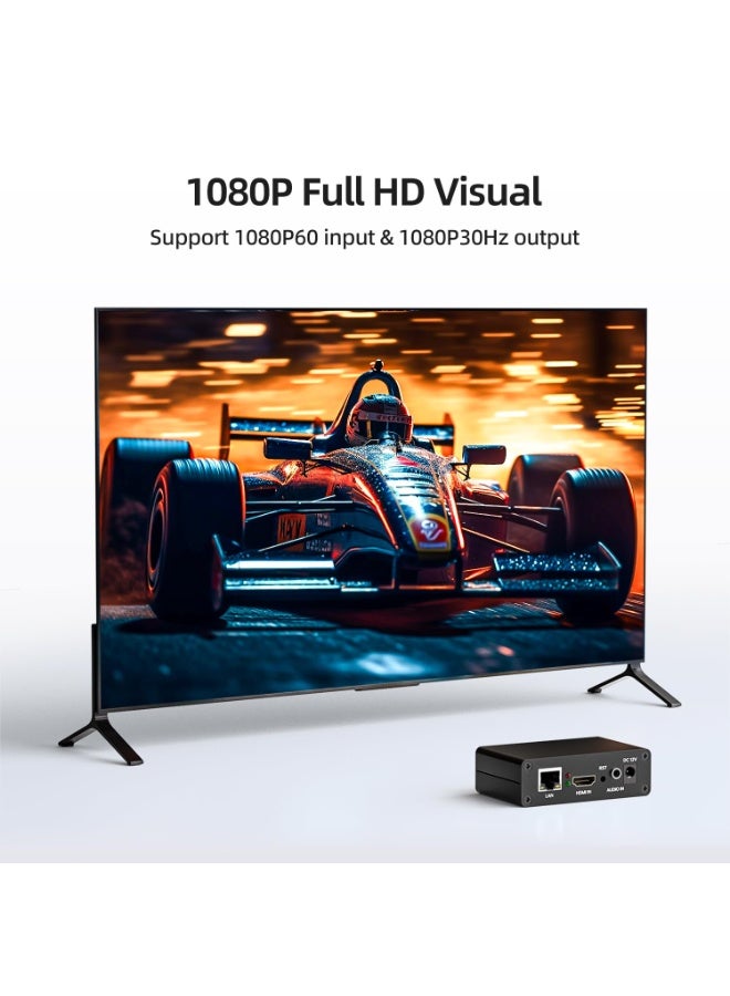 SYOSI Mini HDMI Video Encoder, 1080P 30FPS Support SRT, RTMP, RTSP, RTMPS, UDP, HTTP, HLS, Live Stream Broadcast For YouTube, Facebook RTMPS, Wowza, Twitch, etc, Video Encoder For Live Streaming - Image 2