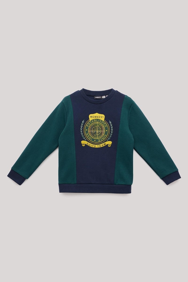 Nebbati Bg Store Boy Navy Blue Sweatshirt - Image 5