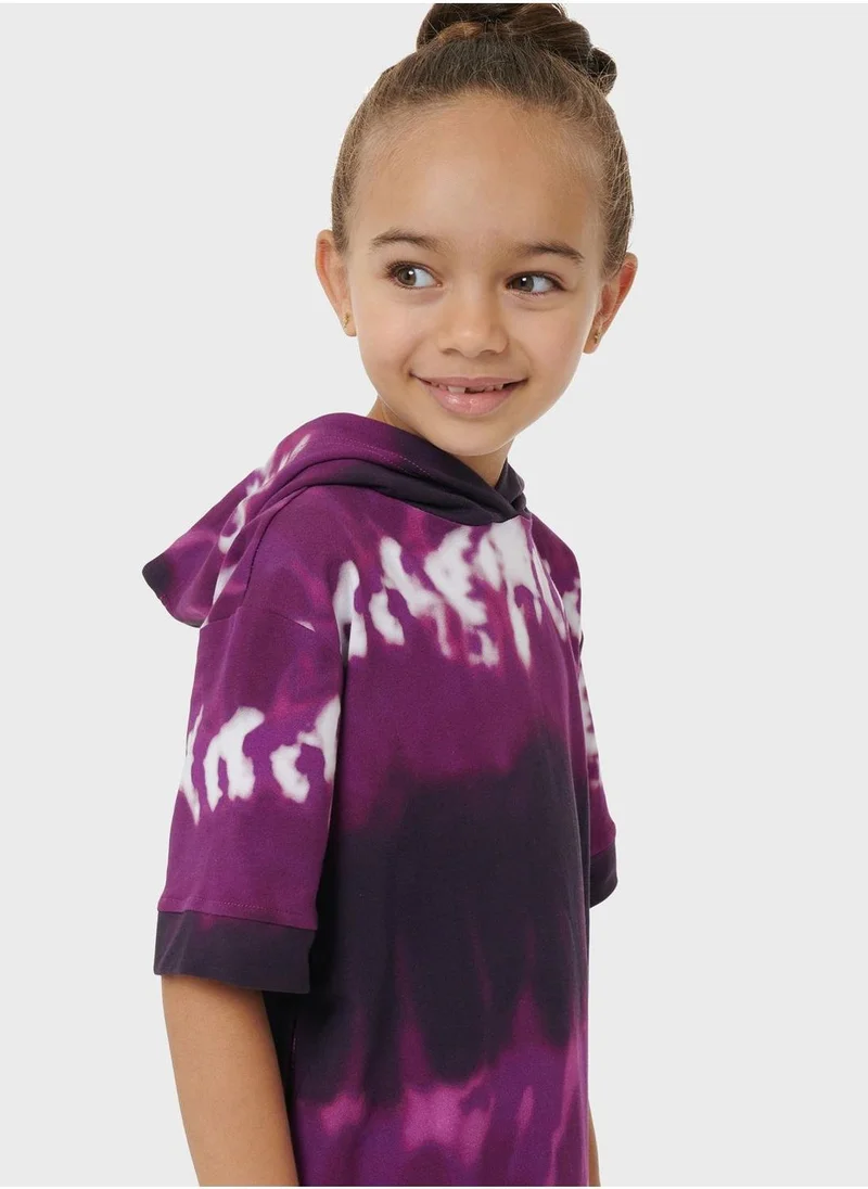 leem Mommy & Me Tie Dye Effect Kaftan