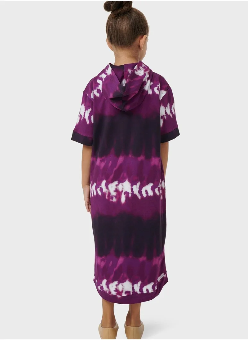 leem Mommy & Me Tie Dye Effect Kaftan