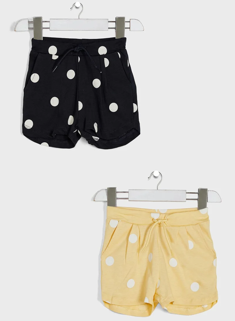 NAME IT Kids 2 Pack Polka Dot Shorts